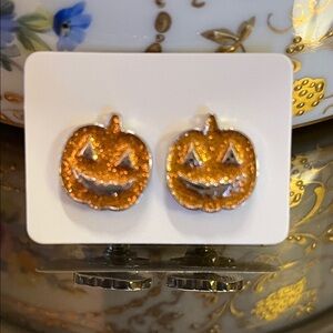 Pumpkin Stud Earrings